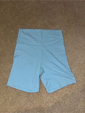 all in motion High-Waist Sky Blue Bike Shorts